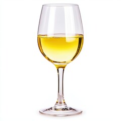 Isolated Wine Glass on White Background