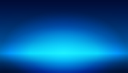 Vibrant dark blue background with a glowing, electric cyan-blue light effect spreading from the horizon line, creating a futuristic, sleek, and immersive atmosphere. 