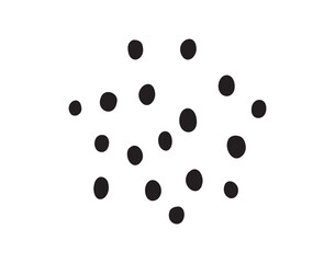 Abstract scattered dots pattern for background or texture design