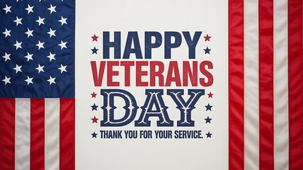 Happy Veterans Day Thank You For Your Service American Flag Background image photo