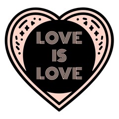 Love is Love - Minimal Typography T-Shirt Design