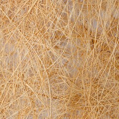 Close up texture of dry golden straw and hay strands