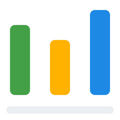 Chart Flat Icon Vector, Colorful Design for Business and Finance Concept