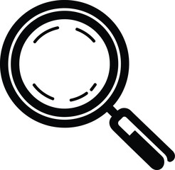 Magnifying glass icon vector illustration for search zoom find and research concept art