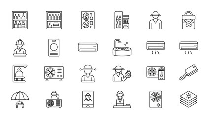 Collection of Festive Celebration Icons Gifts, Balloons, Fireworks, and Sweets