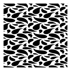 Minimalist seamless black and white paisley pattern vector background for textile design and surface pattern design use vector