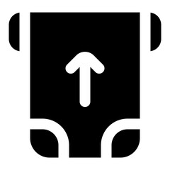 Deposit_1 Glyph Icon Vector, Solid Design for Business and Finance Concept