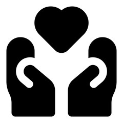Donate Glyph Icon Vector, Solid Design for Business and Finance Concept