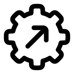 Productivity Line Icon Vector, Modern Outline Design for Business and Finance Concept