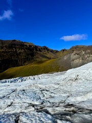 Fototapeta premium Vatnajokull Glacier in Skaftafell National Park, Icelandic Ice Landscape