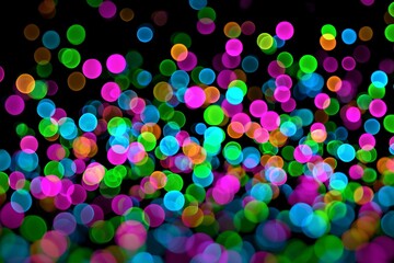 Vibrant Multicolored Bokeh – Festive Party Background