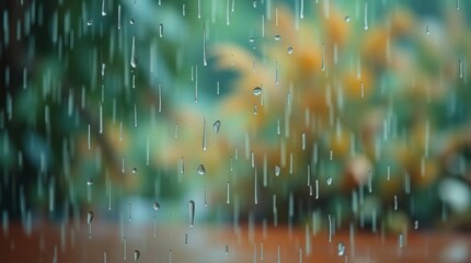 rain drops on the window