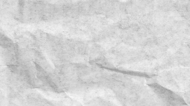 Crumpled paper background texture.Loop background paper texture stop motion