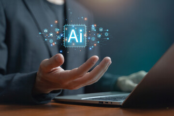 AI business innovation and modern technology.
Smart data and digital transformation concept