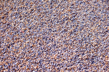 texture of gravel stones on ground
