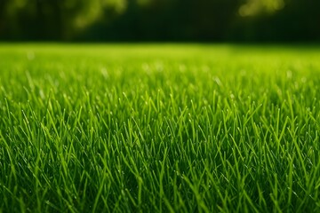 Fototapeta premium green grass in the morning