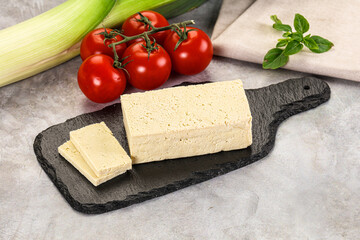 Soya vegan tofu cheese brick