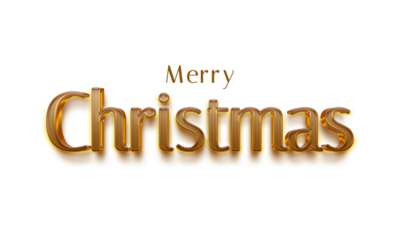 Christmas 3d text effect with luxury style