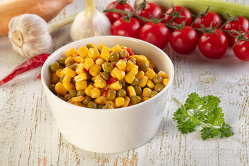 Mexican vegetable mix - corn, pepper and peas