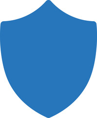 Secure blue shield icon symbol safety protection concept vector