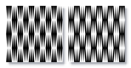 Set of Seamless Abstract Fabric Patterns, Vector.