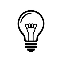 light bulb icon vector