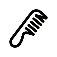 Comb line icon vector illustration for hair salon and grooming