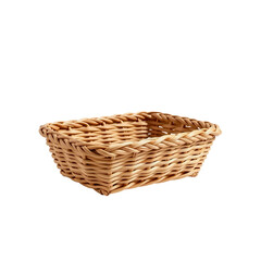 Obraz premium Woven Basket for Storage and Organization in Natural Rattan Material