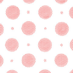 和風の赤い丸の背景イラスト