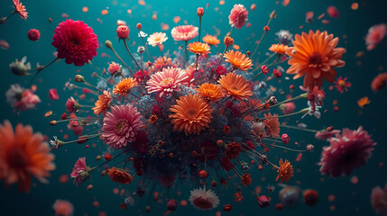 &ldquo;Color Burst: Floating Gerbera Daisies&rdquo;