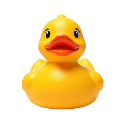 Cute yellow rubber duck toy for playful bath time enjoyment