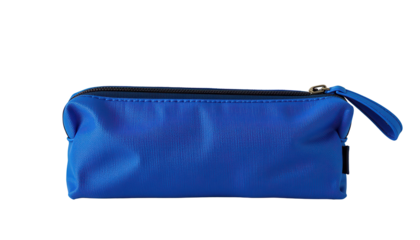 Stylish Blue Pencil Case with Zipper for School or Office Use