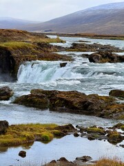 Godafoss Waterfall, Natural Wonder in Northern Iceland
