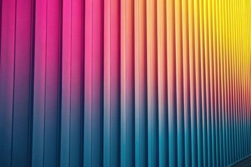 Vertical Lines Transition from Pink and Blue to Bright Yellow.