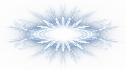 Elegant blue fractal design radiating light and energy, perfect for dreamy backgrounds and creative projects needing a modern, ethereal touch, radiating peace and calm