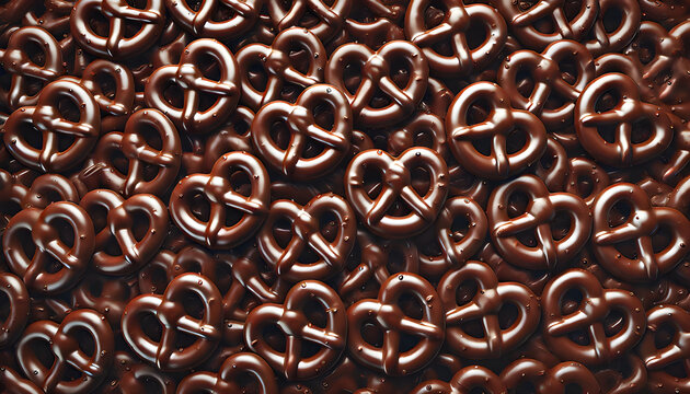 Dark Chocolate Covered Pretzels Texture