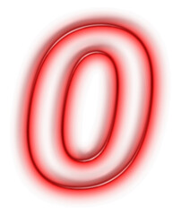 Carattere O con sfondo trasparente