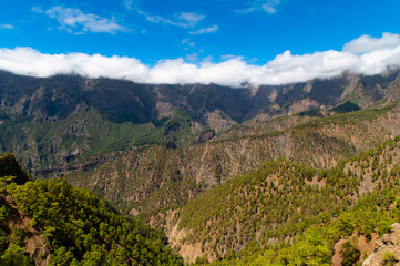 Green Valley Dramatic Mountains Bright Sky