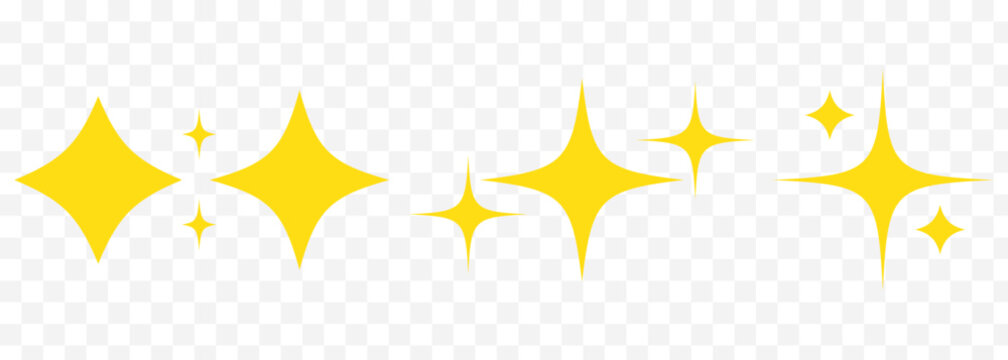 Transparent PNG available Sparkles emoji icon, shiny flashes of three cluster star yellow vector On Transparent Background. EPS 10.