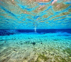 Underwater View of Silfra Fissure, Thingvellir National Park, Iceland