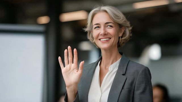 A life coach discussing emotional intelligence and communication skills with participants, highlighting leadership development, self-awareness, and positive workplace relationships. cinematic color