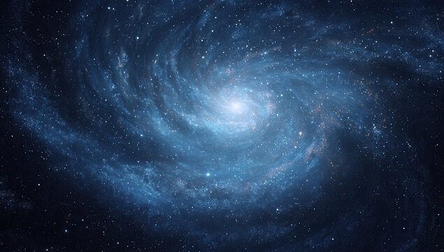 Vibrant spiral galaxy revealing intricate patterns of stars and cosmic dust in the vast expanse of the universe