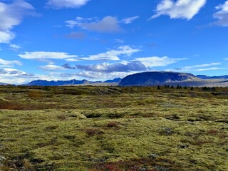 Scenic View of Almannagja Gorge, Thingvellir National Park, Iceland