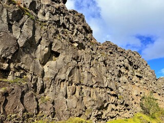Scenic View of Almannagja Gorge, Thingvellir National Park, Iceland