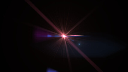 Radiant lens flare effect for stunning visual designs, use this dynamic light burst to elevate your projects with a touch of magic and professional quality, perfect for overlays © Peter Hai