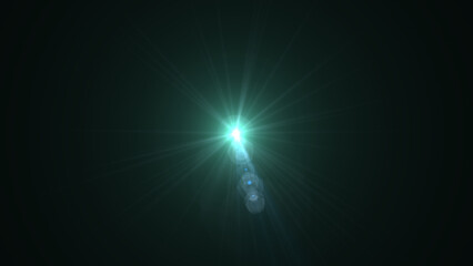 Radiant lens flare with stunning light rays, perfect for adding a magical touch to your designs and...