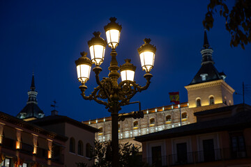 Vistas exteriores del Alcazar de Toledo en España