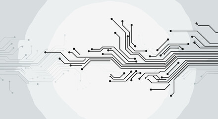 Abstract Circuit Board Technology Pattern Background.