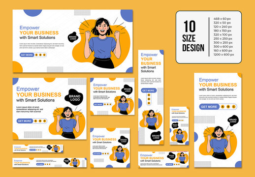 Business Web Banner Set Layout