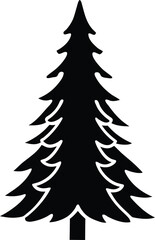 Obraz premium christmas tree isolated on white background